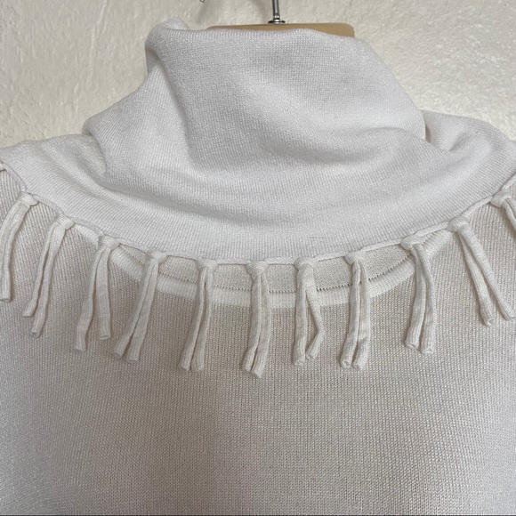 Cowl Neck Fringe Sweater - Picture 2 of 9